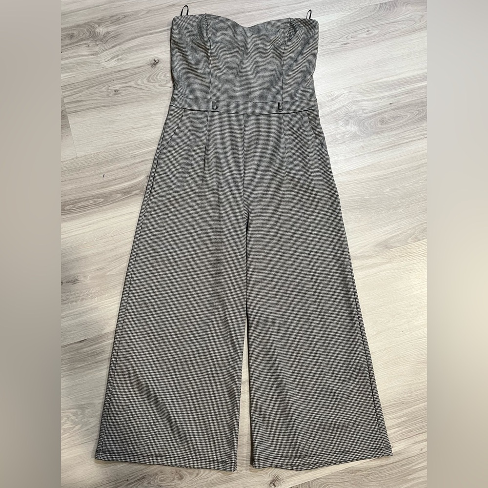 Have Gray Strapless Jumpsuit